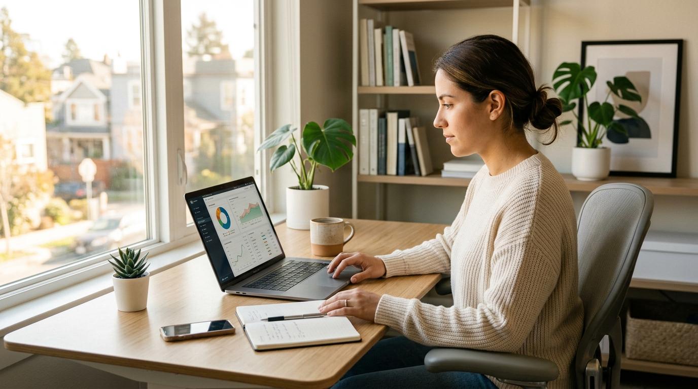 Persona configurando aportes mensuales automáticos a inversiones desde su celular